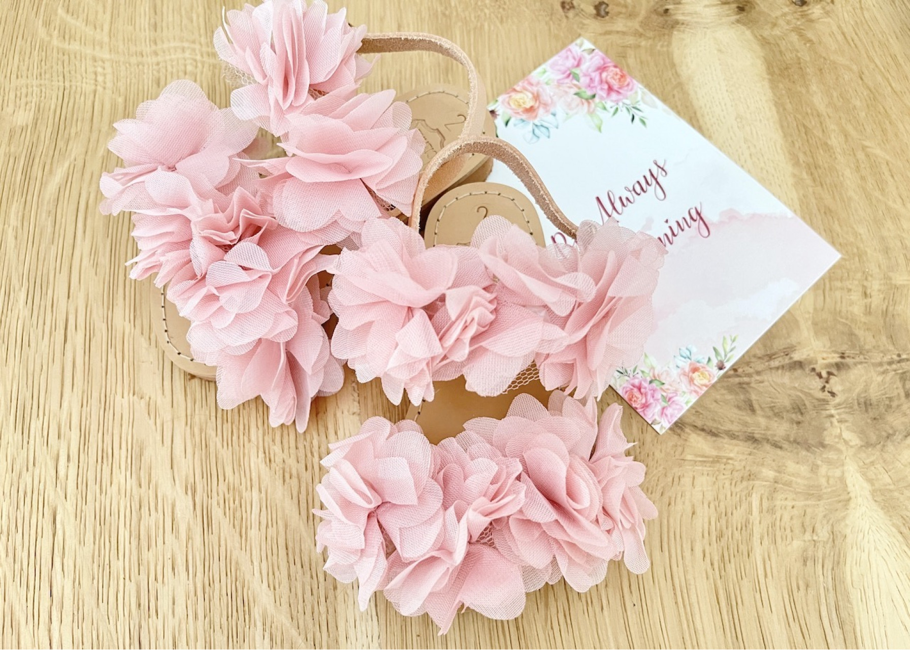 Παιδικά σανδάλια / Ροζ λουλούδια XL